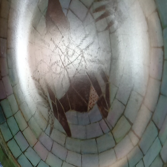 Waverly mid century modern melamine leaping deer platter,13 in. Platter - Picture 6 of 6